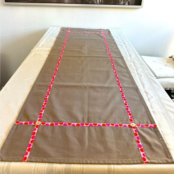 L'Atelier de la Varangue Made in France Table Runner Tan/Brown - Picture 2 of 8